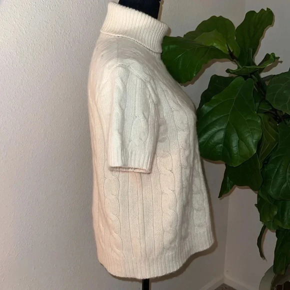 Ralph Lauren Women’s Angora Cashmere Blend Turtleneck Short Sleeve Sweater XL - Picture 5 of 15